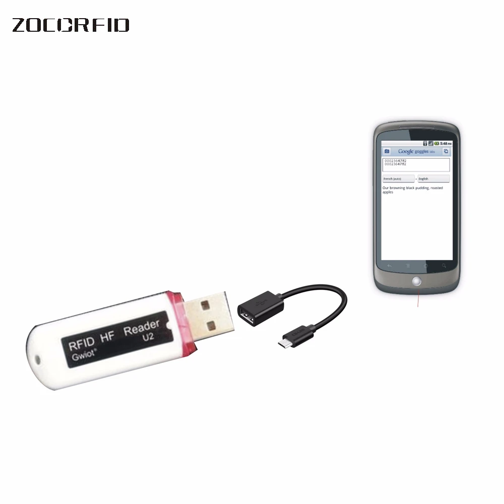 

The Newest MIni USB RFID 13.56MHZ IC Contactless Proximity Smart Card Reader support Windows/ android/I-paid+10pcs cards
