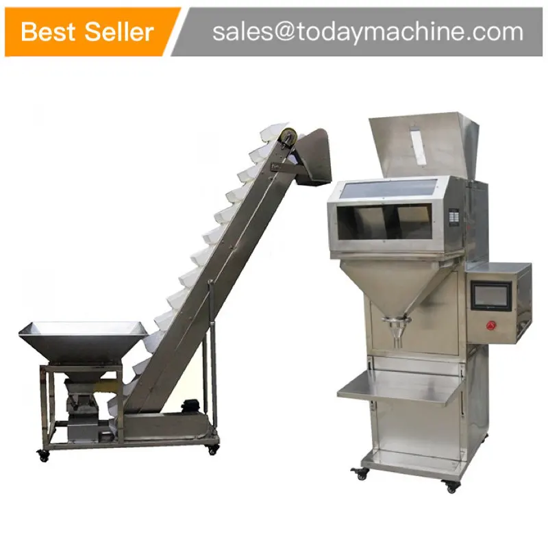 

Granule Rice Sugar Fruit Semi Auto 2 Head Weighing Linear Weigher machine for packing machine