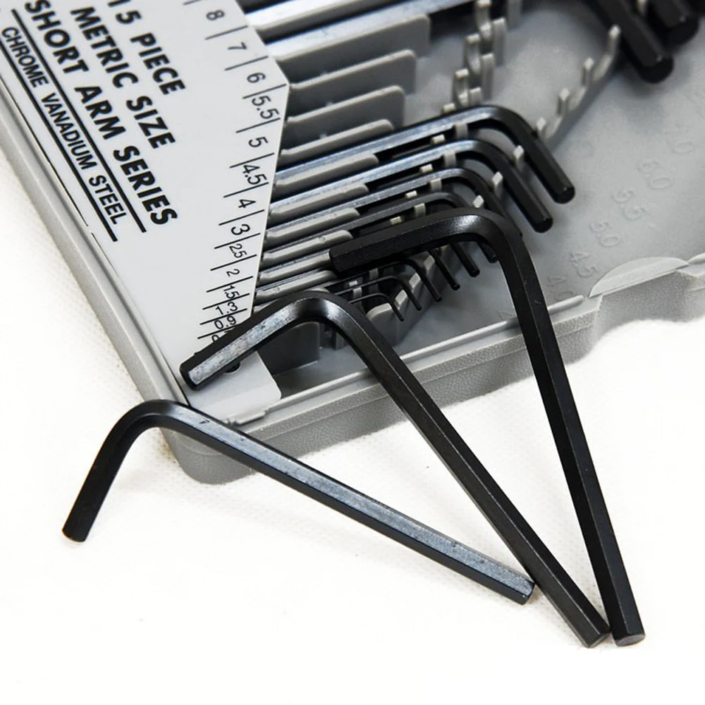 8PK-027 30Pcs/case Pro'sKit Metric Inch Combination Hex Key Set Wrench Screwdriver Set Toolkit Short Long Arm Repair Hand Tools