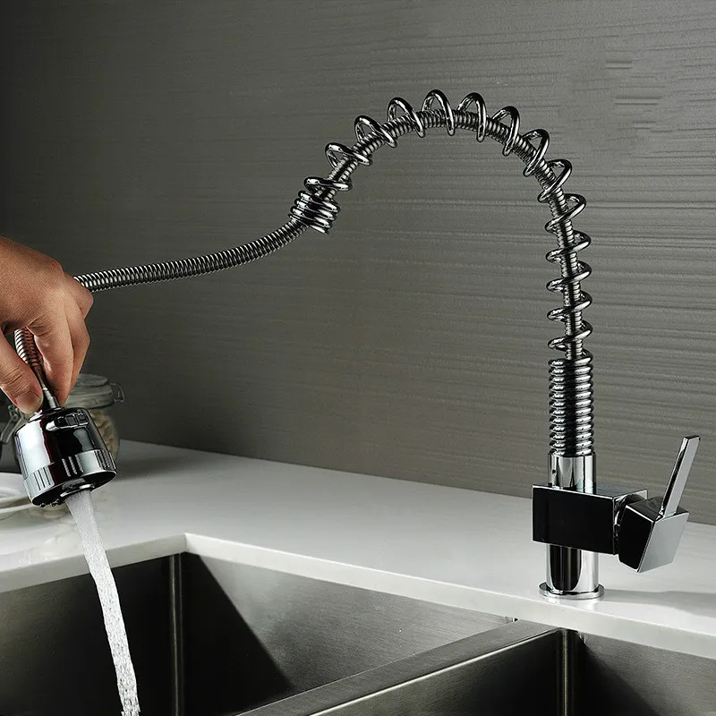 MOIIO New Pull-Down Kitchen Faucet Deck Mounted with Magnetic Docking Spray Head kitchen sink faucet grifos fregadero cocina