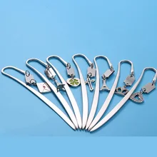 30 шт./лот металлический креативный конверт башня Клевер крест дизайнерские закладки маленький подарок для отправки учительницы женские друзья