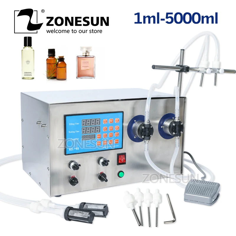 

Custom list ZONESUN 4 head Magnetic Pump filling machine