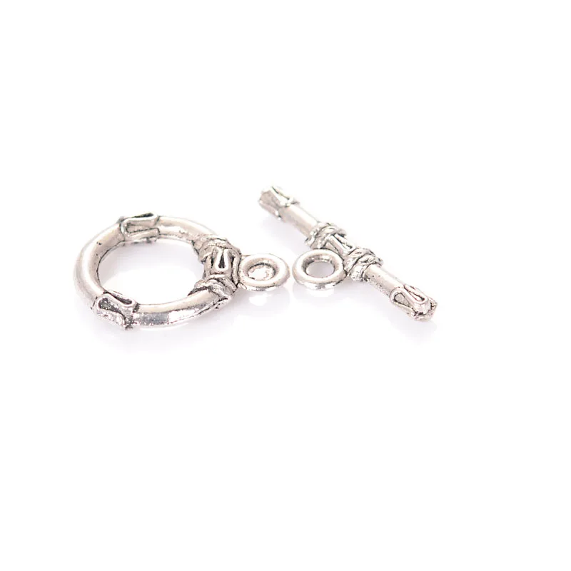 

New Arrival 10 Sets Antique Silver Jewelery Connectors End Clasps Toggle Clasp Extend Chain for Jewelry Making