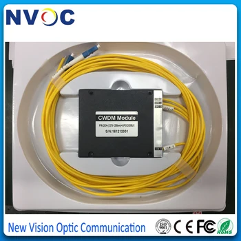 

2ch Fiber Optic CWDM Mux/Demux Module 1270nm 1290nm,SM,SX,2.0mm,1M,LC/UPC,CWDM ABS Box Module without Updated port