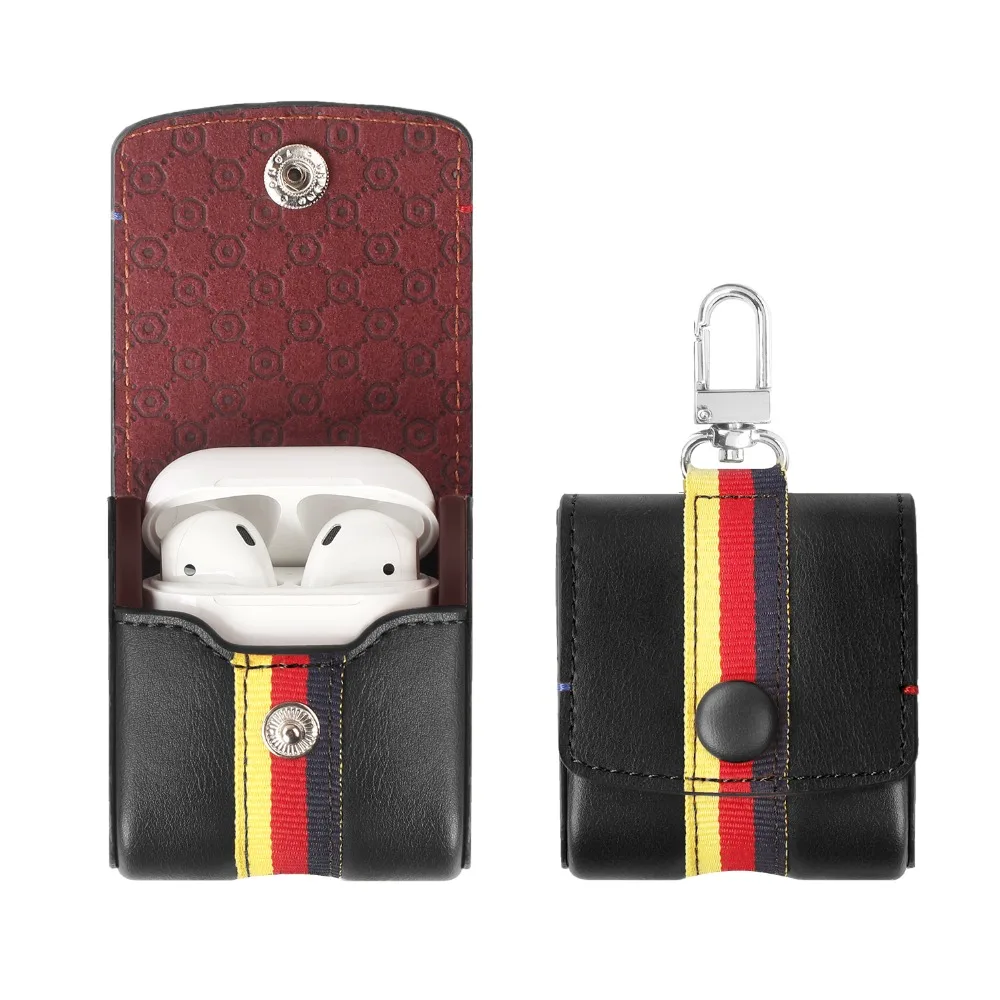 

High quality dermis Case For Airpods Cover Earphone Strap Wireless Bluetooth Headphone Earphone Protector Case for Air Pods