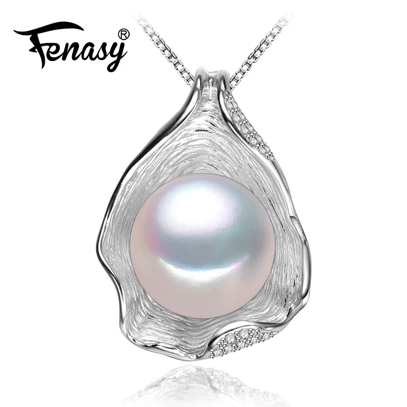 FENASY charm Shell design Pearl Jewelry,Pearl Necklace Pendant,925 sterling silver jewelry ,fashion necklaces for women 2018 new FENASY charm Shell design Pearl Jewelry,Pearl Necklace Pendant,925 sterling silver jewelry ,fashion necklaces for women 2018 new