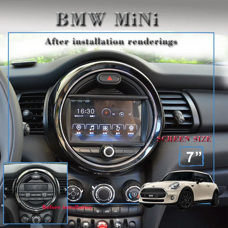 Android 71 Car Multimedia Player For Mini Cooper 2014 2015 With Gps