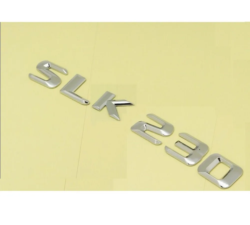메르세데스 벤츠 SLK32 SLK55 AMG SLK200 SLK230 SLK250 SLK300 SLK320 SLK350 4MATIC CDI 용 크롬 트렁크 3D 문자 배지 엠블럼