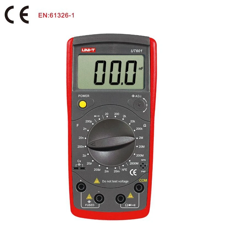UNI T UT601 Digital Resistance Capacitance Meter Capacitor tester 1999 Counts LCR Meter