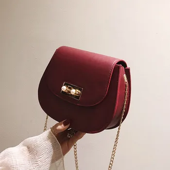 

New Woman Fashion Panelled Button Simple Design Shoulder Bag Messenger Bag Designer handbags Bolsa de ombro das mulheres#30