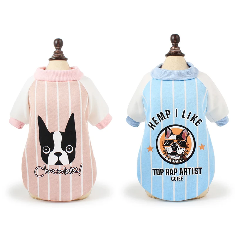 

Striped Dog Baseball Costume Pet Clothes For Dog Clothes Cartoon Dogs Pets Clothing Pet Overalls For Small Dogs Coat Jackets