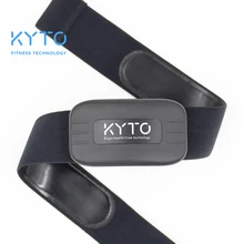 KYTO moniteur de fréquence cardiaque ceinture pectorale Bluetooth 4.0 ANT Fitness capteur Compatible ceinture Wahoo polaire Garmin connecté bande extérieure