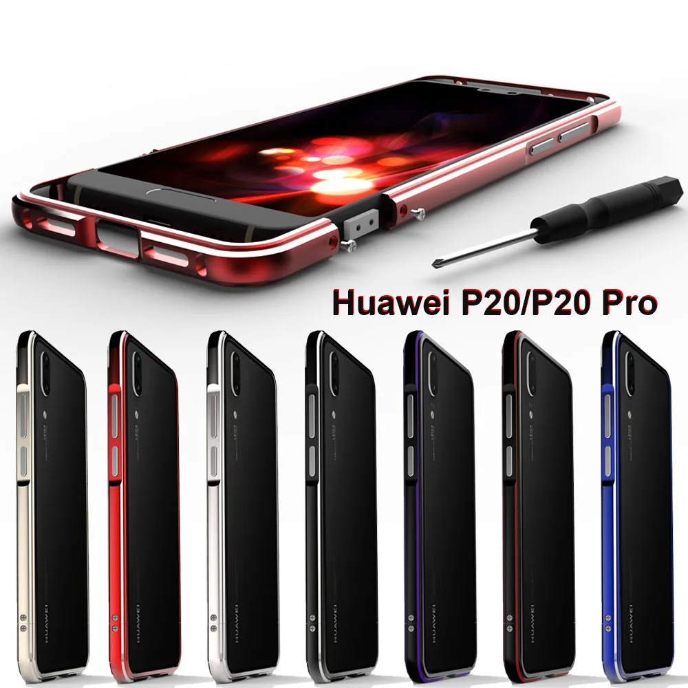 Huawei P20 Pro Чехол, роскошный алюминиевый сплав, металлическая рамка, защитный чехол для huawei P20 Pro, чехол, бампер, оболочка huawei P20, металлический чехол