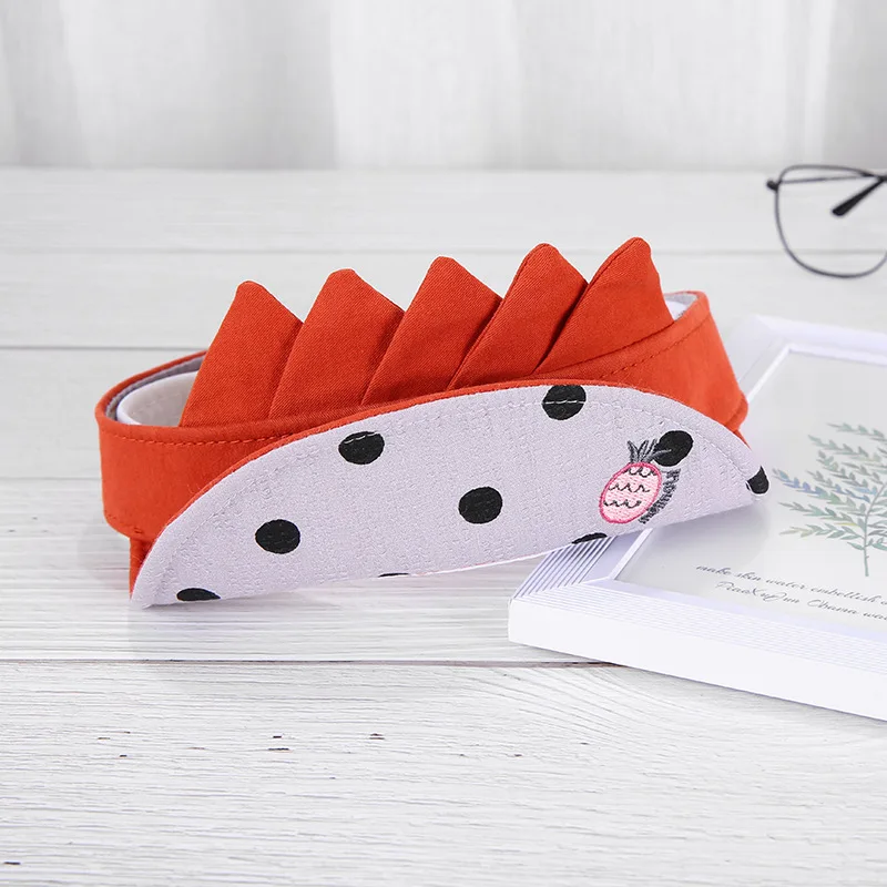 6Summer Baby Empty Hat Infant Boys Girls Visor Cap Sun Protection with Wide Brim Dots Cartoon Cute Cap for Summer Beach Park
