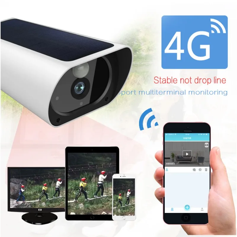 Solar Powered IP Camera Y9 HD 1080P Wireless GSM 4G SIM Card Outdoor Security CCTV Camera with Solar Charging Motion Detection