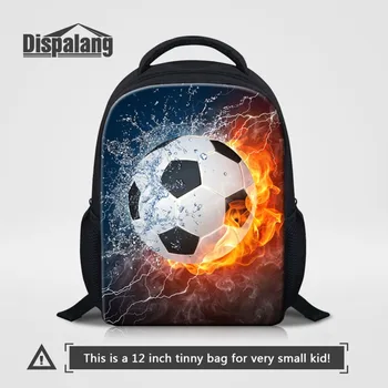 

Dispalang 12 inch Kindergarten Book Bags Flame Soccers Printing Mini School Backpack for Girls Boys Preschool Bag Ulightweight