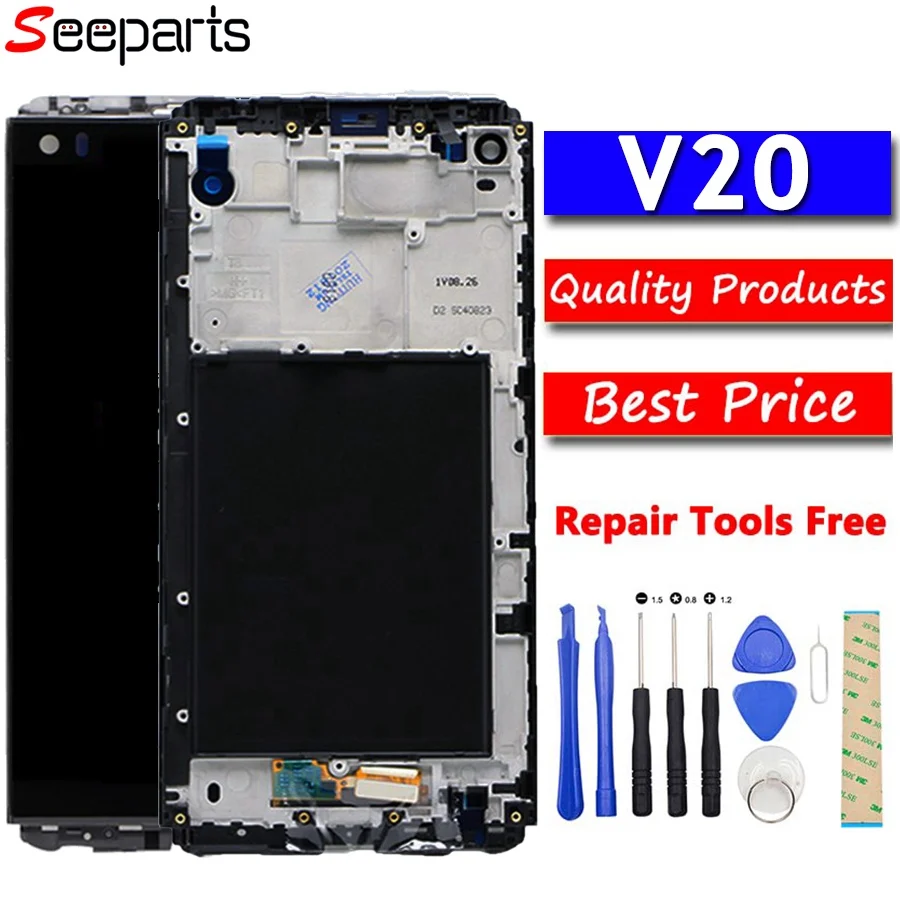 

100% Tested 5.7'' 2560x1440 LCD For LG V20 LCD Display Touch screen VS995 VS996 LS997 H910 Digitizer For LG V20 LCD Replacement