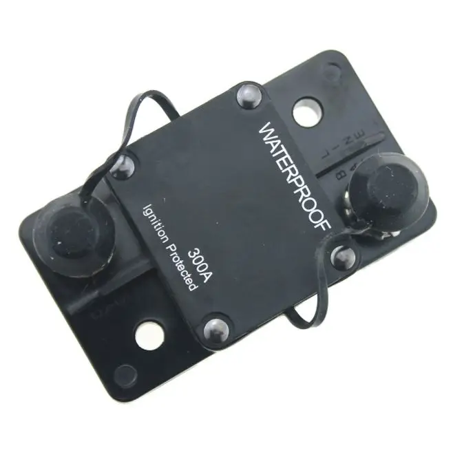 12V-48VDC 300A Waterproof Circuit Breaker Fuse Holder with Manual Reset for Marine Trolling Motors Boat ATV 300Amp | Автомобили и