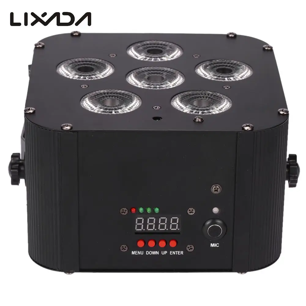 

18W Led Rgb Wap 6/10 Channel Par Stage Light Build-In Wireless Dmx Receiver Rechargeable Stage Lamp Remote Control Stage Light