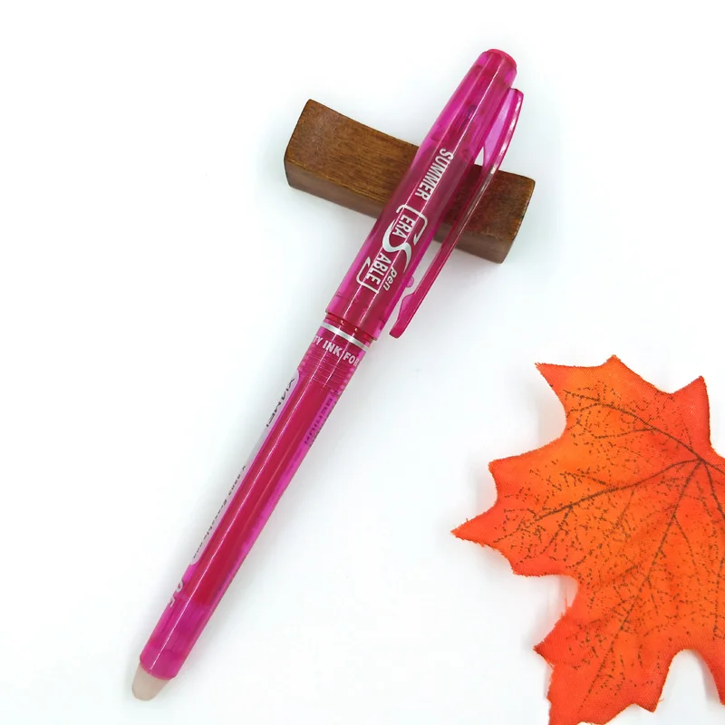 8 цветов на выбор стираемая ручка унисекс для офиса и школы - Цвет: Rose