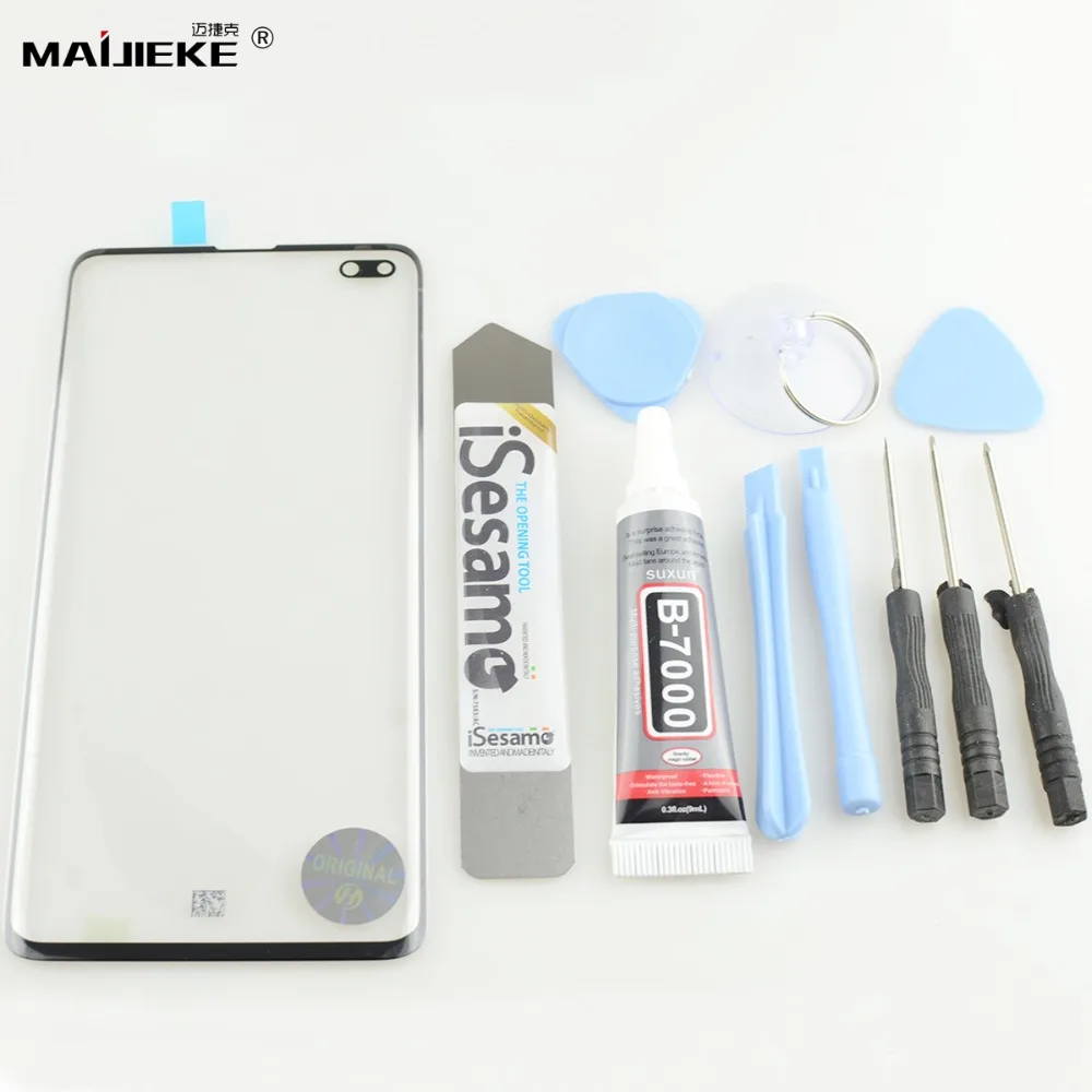 Набор для ремонта переднего стекла Maijieke Samsung Galaxy S10 E S8 S9 Plus Note 8 9 сломанное внешнее