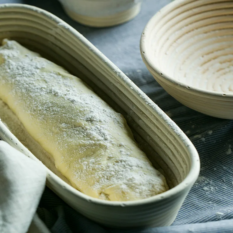 الروطان البيضاوي التدقيق سلة خبز مع بطانة الرغيف الفرنسي العجين المعجنات Banneton Brotform عاء الخبز الغذاء سلات تخزين منظم الروطان البيضاوي التدقيق سلة خبز مع بطانة الرغيف الفرنسي العجين المعجنات Banneton Brotform عاء الخبز الغذاء سلات تخزين منظم