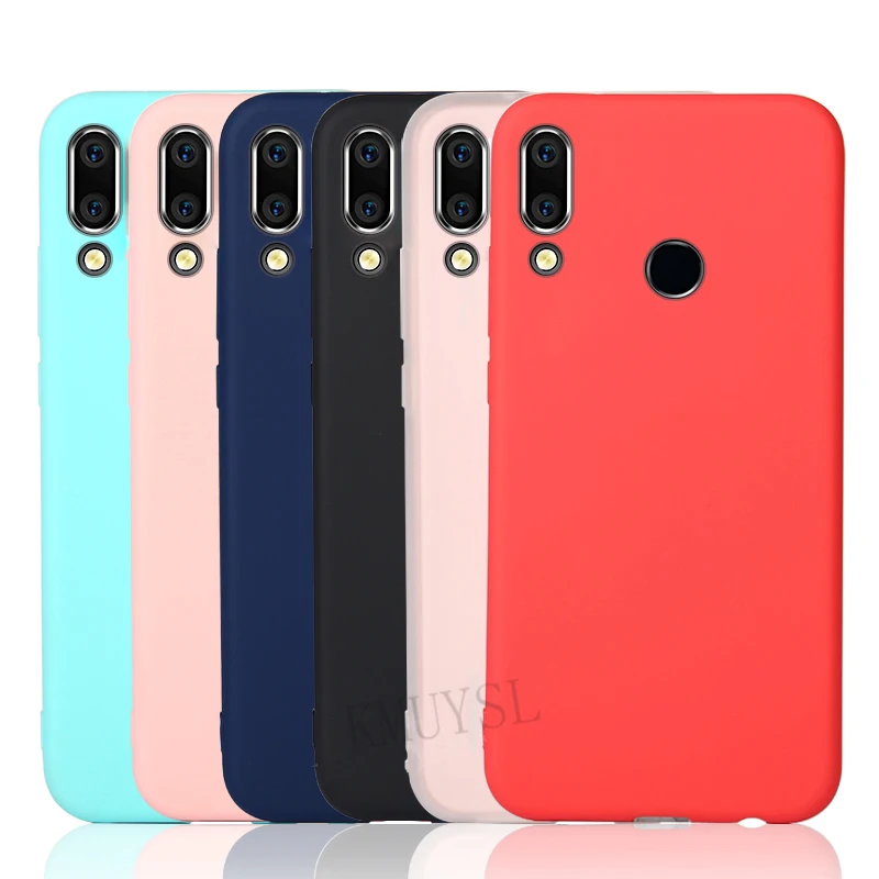 

Candy Color Phone Case Cover For Huawei P Smart Y7 Y6 Prime 2019 Y9 P30 Pro P20 Mate 20 Lite Honor 8A 7A 7C Pro 8X 8C Soft Cover