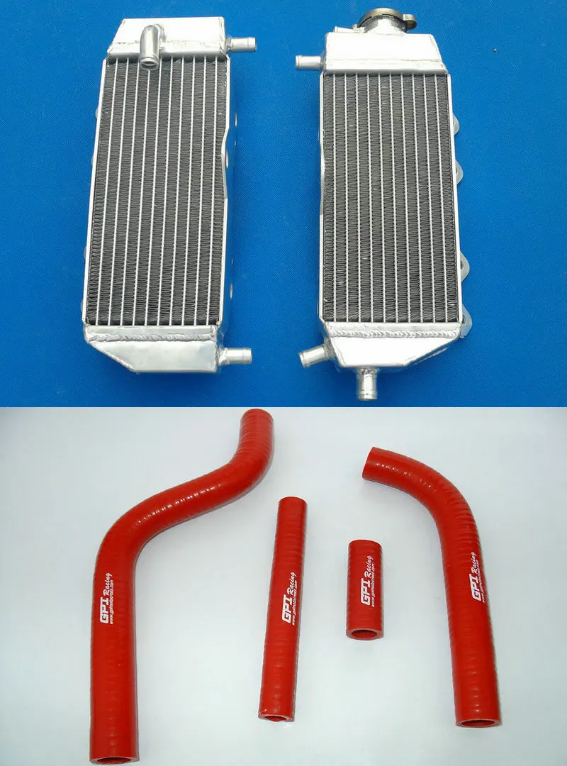 Motocross riding Aluminum Radiator AND HOSE for YAMAHA YZ125 YZ 125 2-stroke 2005-2013 05 06 07 08 09 10 11 12 13 14 | Автомобили и