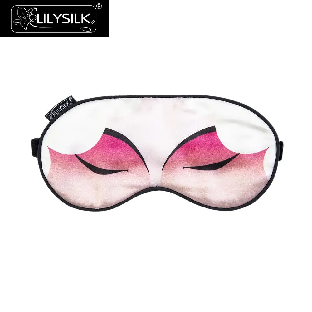 

LILYSILK Silk Eye Mask Peking Opera Print Female Role Free Shipping