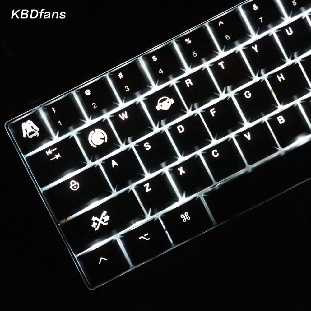 

blacklit kecap oem profile for mechanical keyboard diy keyboard r4 esc 2.25left shift