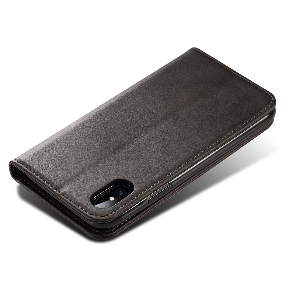 !ACCEZZ Luxury Leather Phone Case Card Pocket Full Protective Cover For iphone X XS MAX XR Wallet Flip Cases Shell Stand Holder (16)
