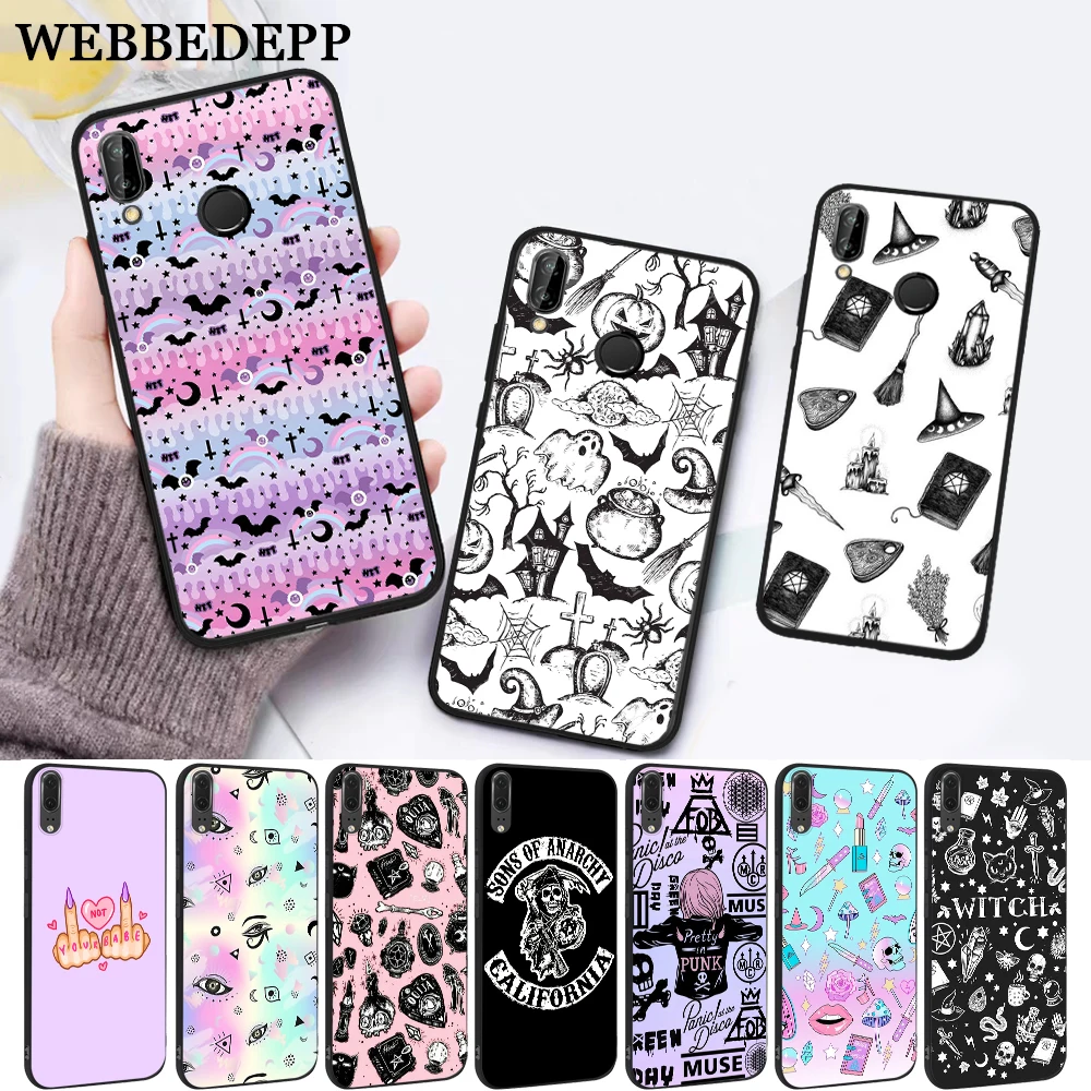 Специальный силиконовый чехол Girly Pastel Witch Goth для Huawei P8 Lite 2015 2017 P9 2016 Mimi P10 P20 Pro P Smart
