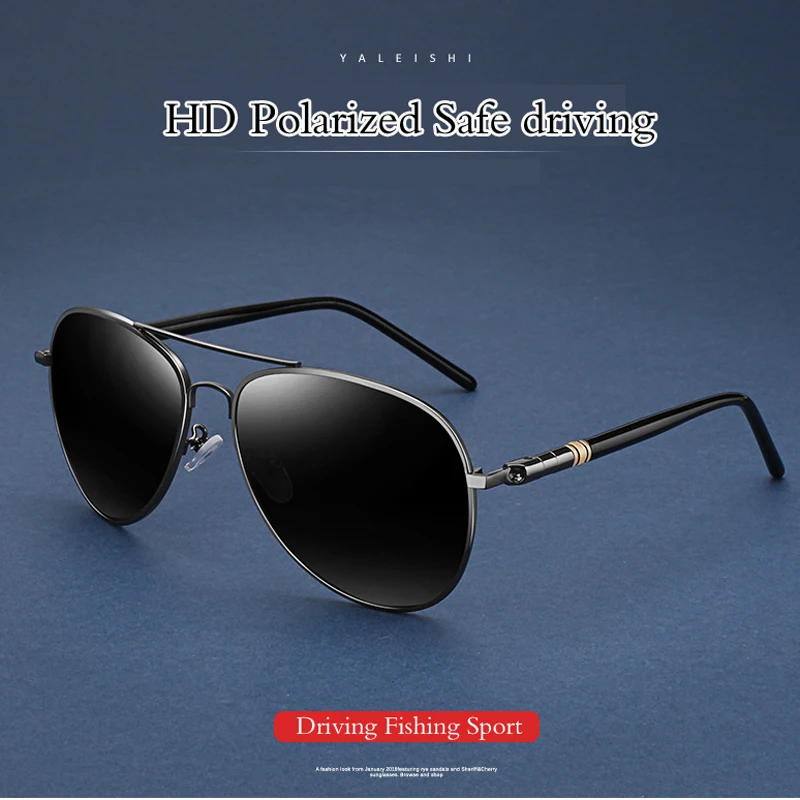 2019 Anti-Reflective aviation Polarized Sunglasses Men Sports Sun Glasses Driving Glasses Goggle Eyewear Male Accessories shades