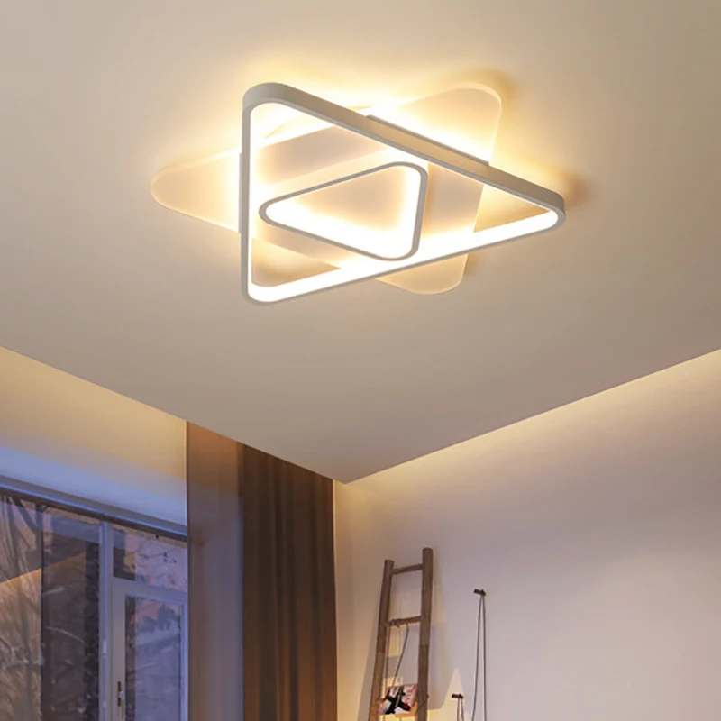 

Nordic led lamps modern minimalist geometric triangle creative personality ultra-thin room lamp bedroom living room ceiling lamp