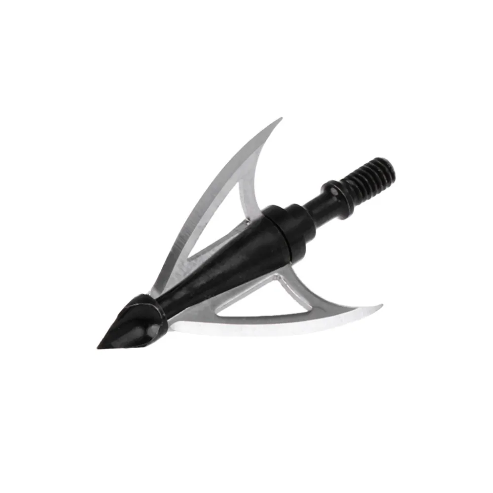 

Archery Broadhead 100 Grains Stainless Steel Hunting 3 Sharp Blades Arrow Tips