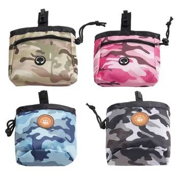 

Pet Oxford Camouflage Outdoor Training Pouch Portable Dog Training Treat Bags Waist Back Food Bag Dogs Snack Bag Pack