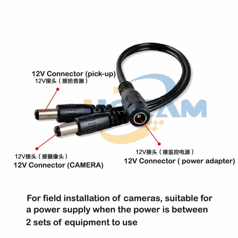 Видеонаблюдение RCA CCTV Микрофон Звук монитор Звук в системе Скрытого видеонаблюдения камера мини микрофон, от одного до двух шнур питания бесплатно