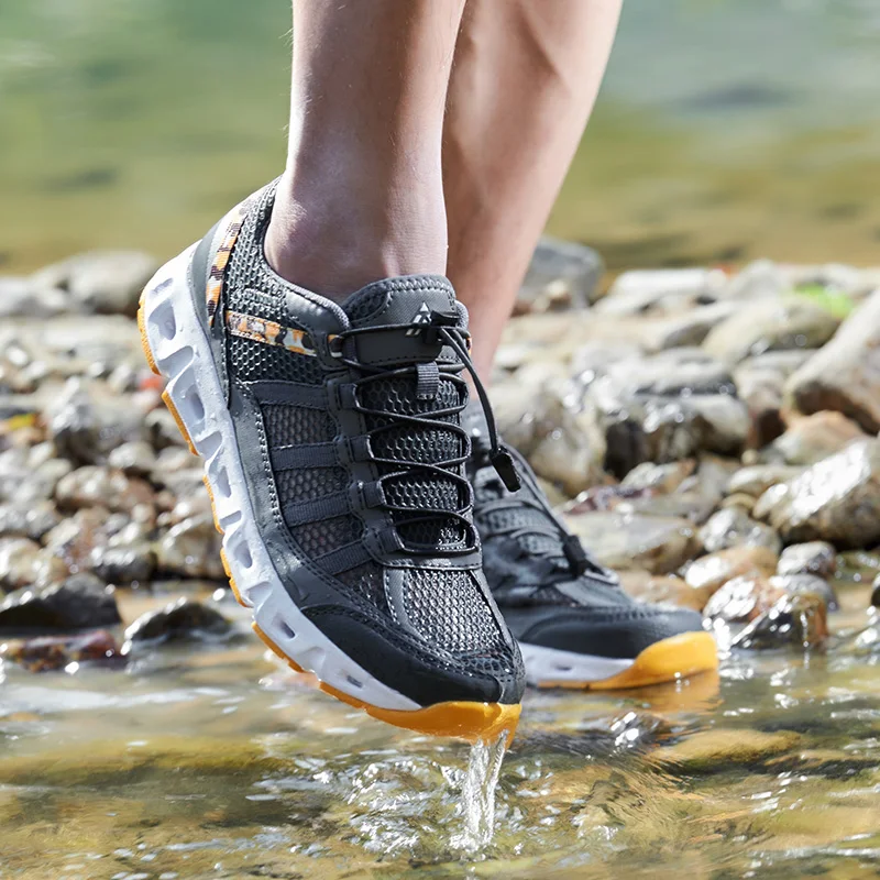 

30% Off 2019 Spring Summer Lovers Wild Hiking Sneakers Women Man Mesh Breathable Amphibious Outdoor Sport Shoes Travel on Foot