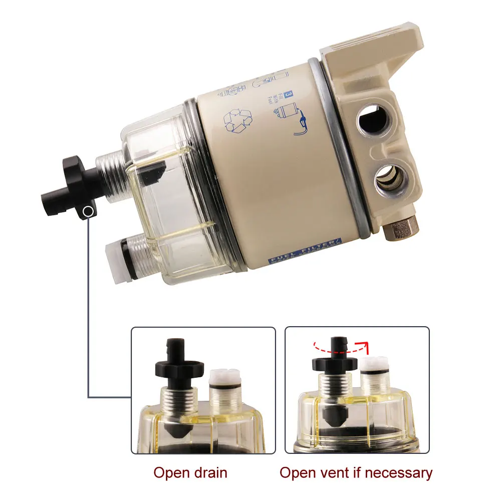 R12T топливный/водоотделитель фильтр дизельный двигатель автомобильные запчасти полный комбо фильтр для Racor 140R 120AT S3240 NPT ZG1/4-19