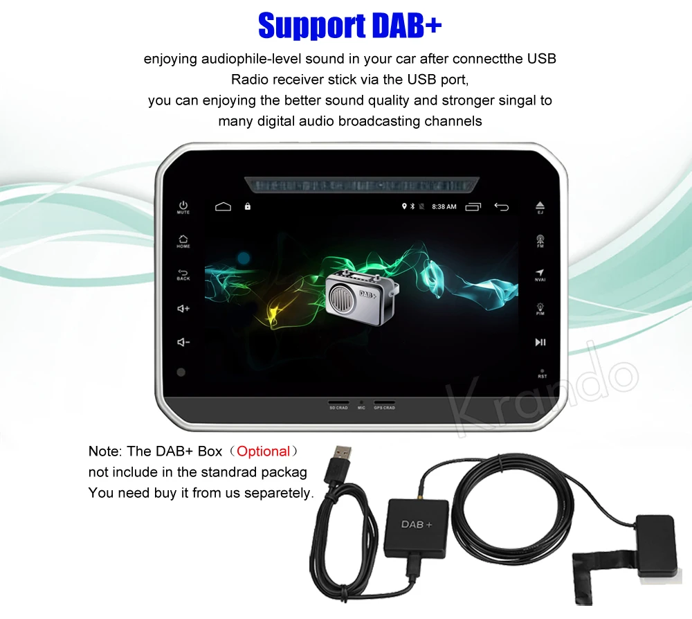 Top Krando 8" Android 7.1 for Suzuki Ignis 2016+ car navigation multimedia system audio radio gps dvd player WIFI 3G DAB+ 10 Top Krando 8" Android 7.1 for Suzuki Ignis 2016+ car navigation multimedia system audio radio gps dvd player WIFI 3G DAB+ 10