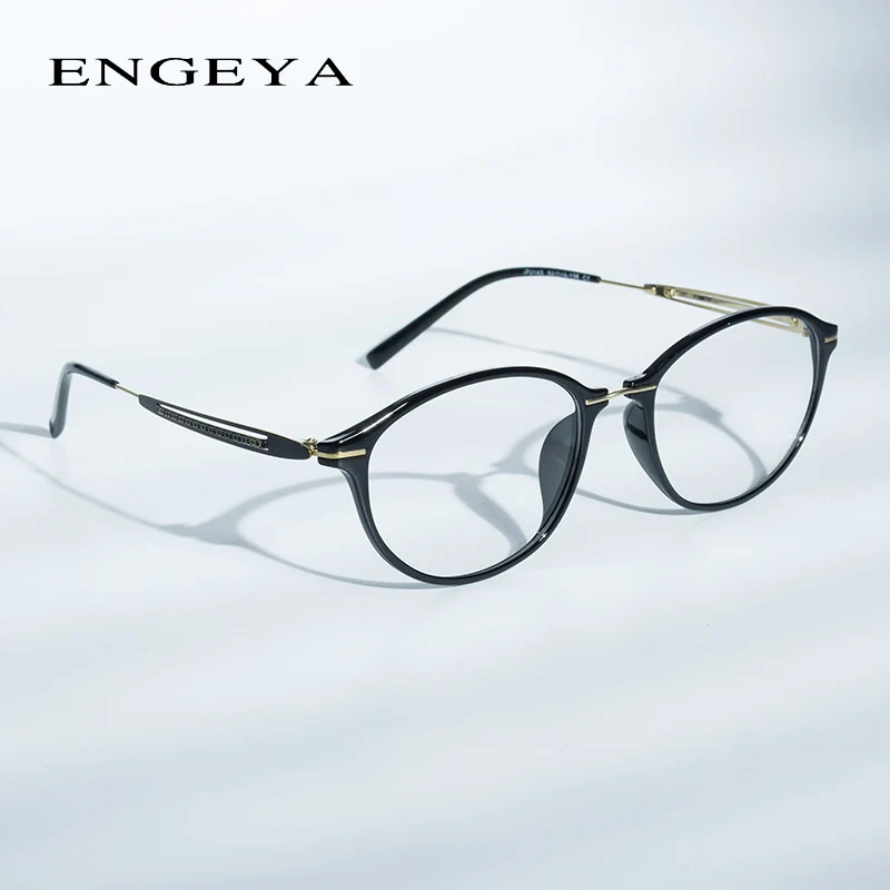 Оптические очки TR90, женский супер светильник, брендовая дизайнерская круглая оправа для очков по рецепту для близорукости, пресбиопии, IP-2143