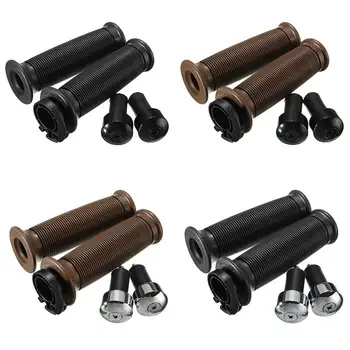 

7/8" 22mm Motorcycle Grips Retro Vintage Cafe Racer Handlebar Grips Plastic Hand Grips For Honda/Yamaha/Suzuki