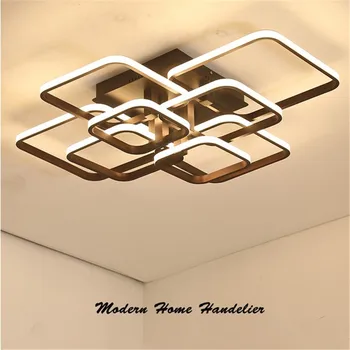 

New Arrival Coffee/White LED Ceiling Chandelier For Living room Study Room Bedroom Aluminum Modern Led Ceiling Chandelier