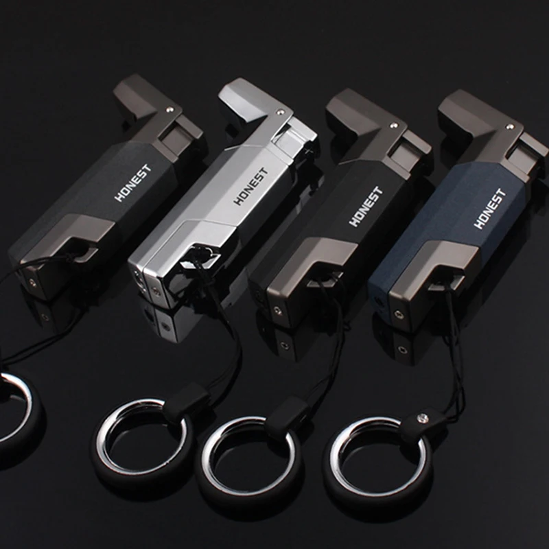 

Ultra-thinr gas Lighter Turbo Lighters smoking accessories Cigar Cigarette LighteElectronic Lighters Butane Gadgets For Men