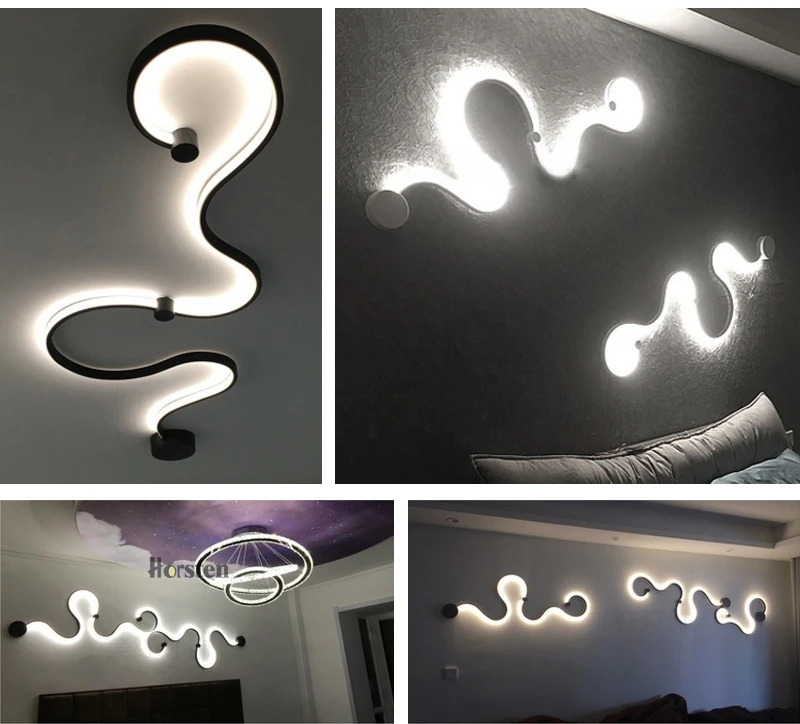 Creative Postmodern Minimalist LED Wall Light Personalized Nordic Wall Lamp For Bedroom Living Room Corridor Hotel Restaurant (6)