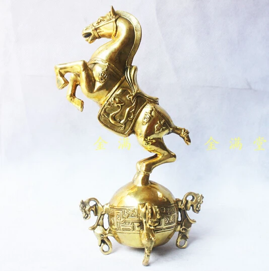 

B0602 421Factory Copper Feng Shui crafts Bronze copper home decoration crafts decoration zodiac horse transhipped events statue