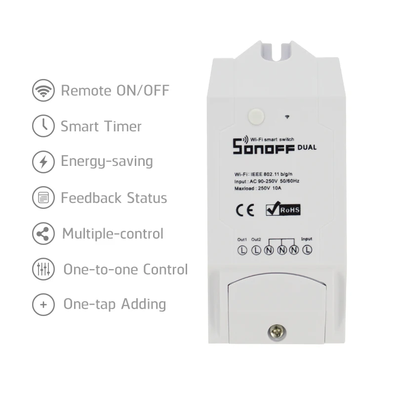 Sonoff Dual 2 chanel wifi switch (4)