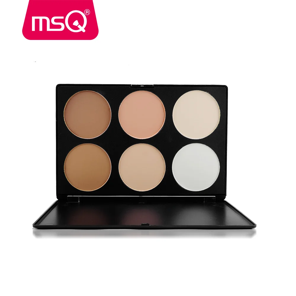 MSQ Basic 6 Colors Concealer Foundation Makeup Palette Facial Powder