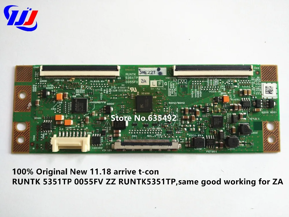 

100% Original New 11.18 arrive t-con RUNTK 5351TP 0055FV ZZ RUNTK5351TP,same good working for ZA