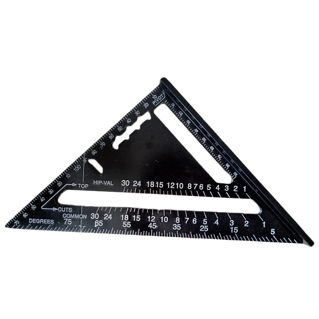 

1PC Triangular Measuring Ruler 7 Inch Metric Aluminum Alloy Speed Square Roofing Triangle Angle Protractor Trammel Tester Tools